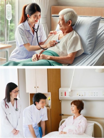 機構看護工提供專業照護服務
