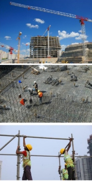 營造工程與外籍營造工示意圖
